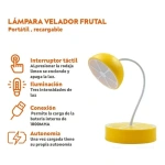 Velador led flexible de escritorio 3 intensidades - Modelo cítrico - Image 4