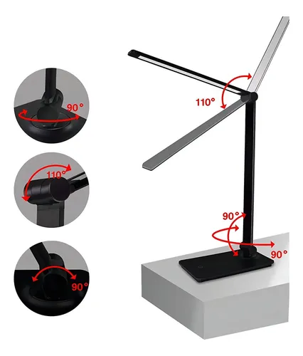 Velador LED touch inalámbrico de mesa USB Tl-1001b - Image 12