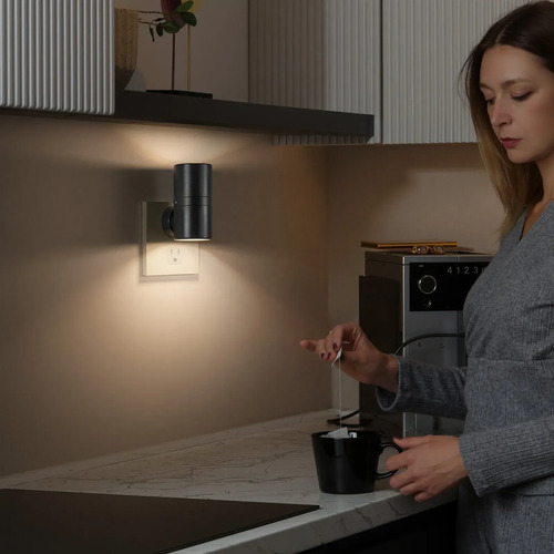 Lampara De Pared Led Sensor Oscuridad Luz Nocturna Yl-001 Blanco - Image 10