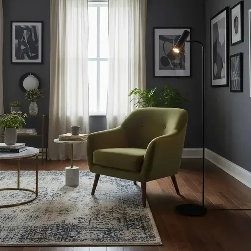 Lampara De Pie Direccionable 180 Grados Minimalista Lp-017 Negro - Image 3