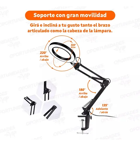 Lámpara LED con lupa Mt332 - Image 4