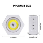 Lámpara de luz led inalámbrica a pilas - Con control remoto - Image 3