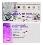 Lámpara LED táctil de acrílico USB recargable S0265 - Image 6