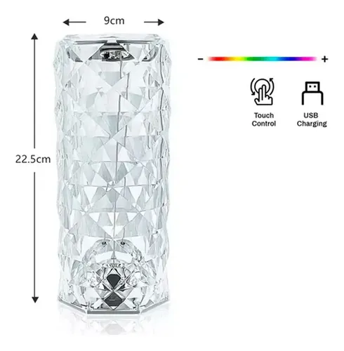 Lámpara LED táctil de acrílico USB recargable S0265 - Image 5