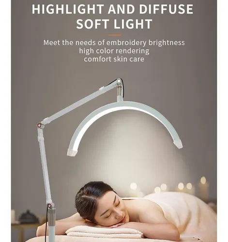 Lampara led media luna maquillaje estetica soporte hd-m2x - Image 12