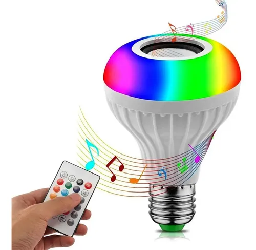 Foco led multicolor con parlante bluetooth Smart Speaker - Image 5