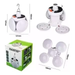 Lámpara Led Solar Colgante Recargable Usb 5 Focos 13883 - Image 5