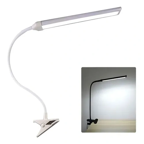 Lampara flexible USB con pinza para mesa - 10184