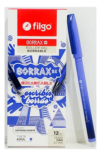 Lapiceras Boligrafo Borrable Escuela X12 Filgo Borrax 339 - Image 12