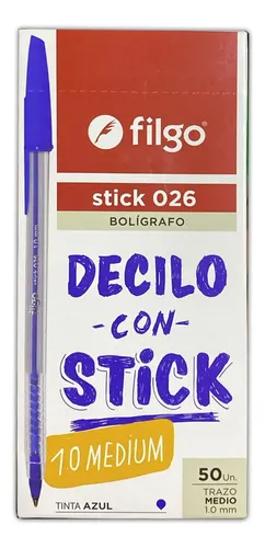 Lapiceras X50 Filgo Tinta En Caja Colores 024 Stick 90506 - Image 3