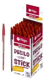 Lapiceras X50 Filgo Tinta En Caja Colores 024 Stick 90506 - Image 12