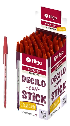 Lapiceras X50 Filgo Tinta En Caja Colores 024 Stick 90506 - Image 12