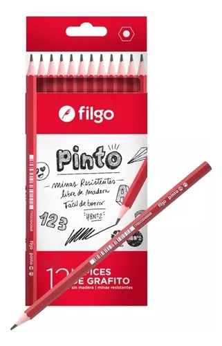 Lapices Grafito Negros Caja Escolar X 12 Filgo Colegio 325 - Image 5