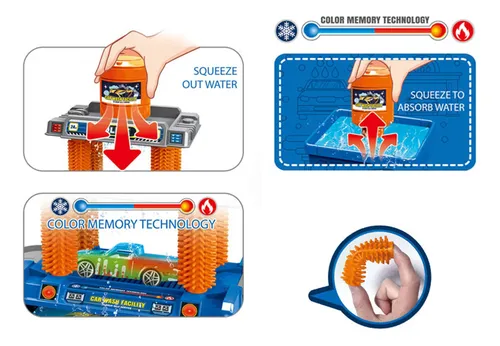 Juguete lavadero de autos mágico cambia color 24di - Image 10