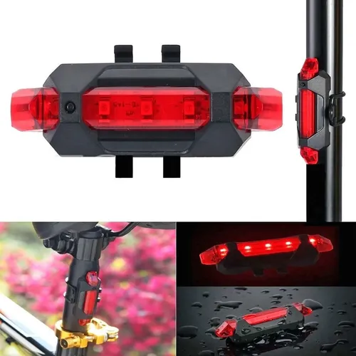 Led De Precaucion Para Bicicleta Usb Recargable Dc-918 - Image 8