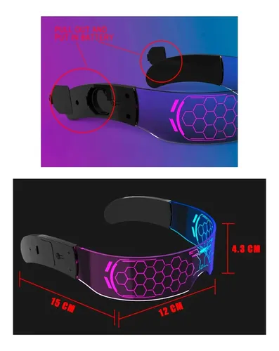 Lentes de ciencia ficción LED Qq57 - Imagen 6
