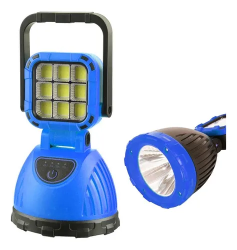 Linterna Lampara Camping Con Panel Solar Usb Led Hs-8033a - Image 19