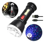 Linterna LED recargable con bola disco CL-W09 - Image 5