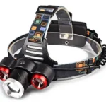 Linterna triple led recargable minero - 5000 lumens y 4 modos