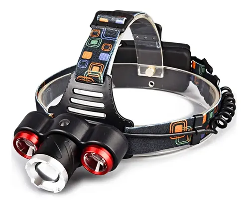 Linterna triple led recargable minero - 5000 lumens y 4 modos - Image 1