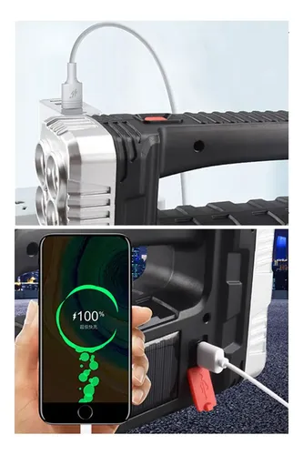 Linterna doble solar multiuso cargador portátil - 7701b - Image 4