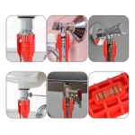 Llave Tuerca Lavatorio Plomero 8 En 1 Baño Cocina S1022 - Imagen 4