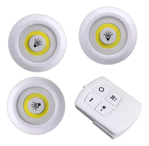 Kit 3 Luces led para alacena placard con control remoto - Image 1