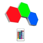 Luces Led Rgb Set X 3 Hexagonal Pared + Control Remoto 7096 - Image 6