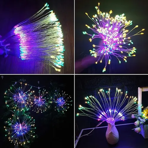 Luces tipo Fuego Artificial RGB led con control remoto - Mt8859 - Image 5