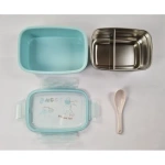 Lunchera taper portatil vianda comida de acero escuela S5524 - Imagen 12