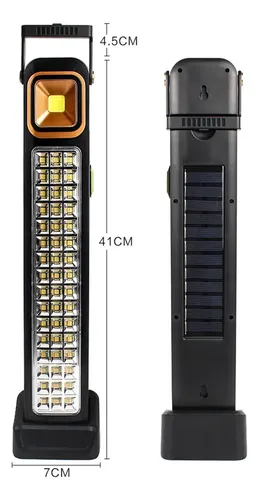 Luz de emergencia solar recargable con base Usb y 48 Leds Cob 6866 - Image 5