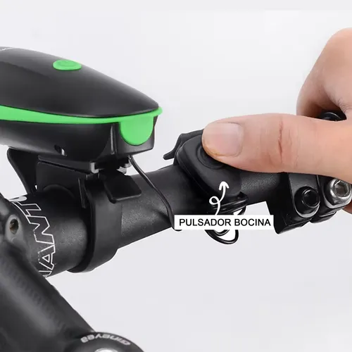 Luz Led Delantera Y Bocina Para Bicicleta Recargable Usb - Image 21