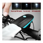 Luz Led Delantera Y Bocina Para Bicicleta Recargable Usb - Image 6