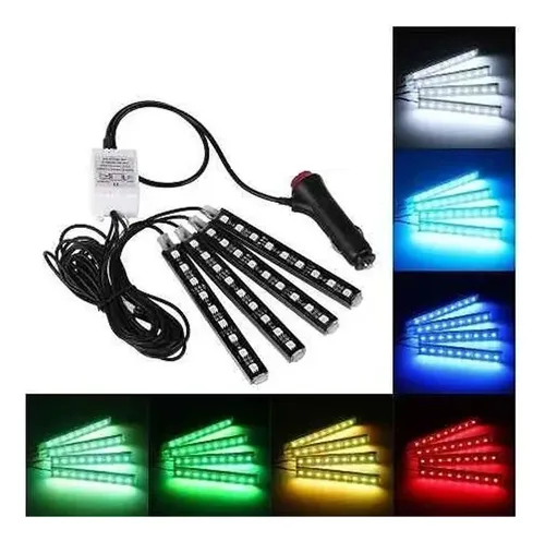 Luz Led Rgb Tunning Para Interior De Auto Con Control - Image 6