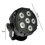 Luz Proton Par 6 Led Rgb Con Conexion Usb + Control Remoto – vista superior