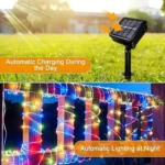 Manguera luces LED RGB con panel solar 7 metros C-91001 - Imagen 8