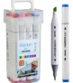 Marcadores Fibrones Doble Punta X 12 Colores En Caja 11441