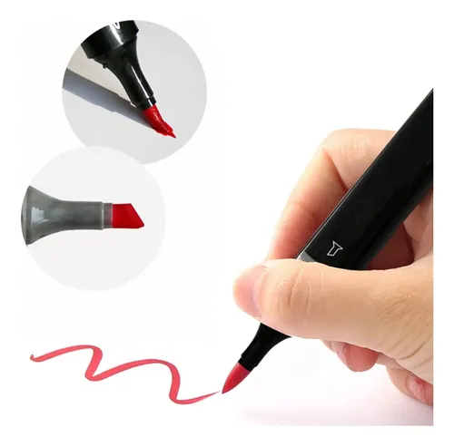 Marcadores Fibrones Doble Trazo X 60 Colores + Estuche Gm909 - Image 5