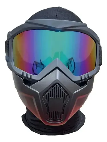 Máscara casco espejado para moto 655b - Image 2