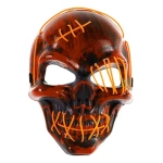 Máscara de calavera con luz neón LED para fiestas Yjo917 - Imagen 10