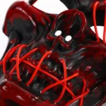 Máscara de calavera con luz neón LED para fiestas Yjo917 - Image 7