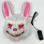 Máscara conejo con luz neón Halloween Yj0912 - Image 4
