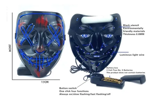 Máscara la purga con luz neón LED - Image 14