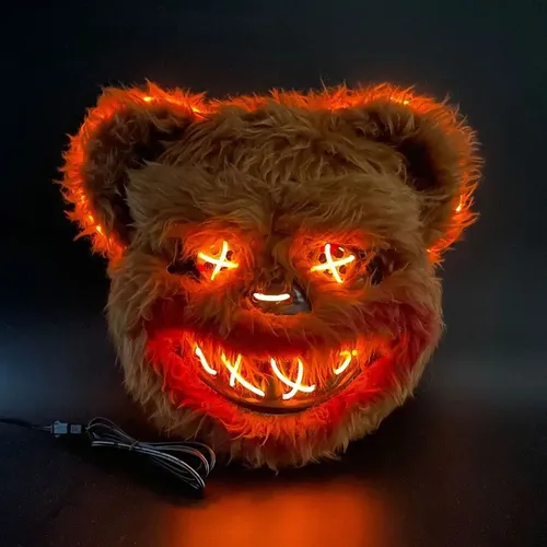 Máscara de oso con luz neón halloween Yj0913 - Image 2