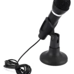 Microfono Computadora Pc Con Base Apoyo Pedestal Jack 3.5