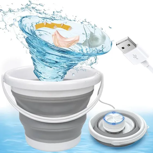 Mini balde lavarropas USB portátil y plegable - Image 10