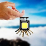 Mini linterna Led Cob llavero imán abridor botella para camping El413 - Imagen 2