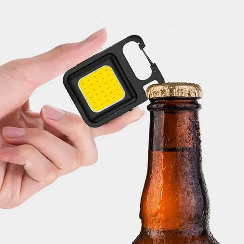 Mini linterna Led Cob llavero imán abridor botella para camping El413 - Imagen 6