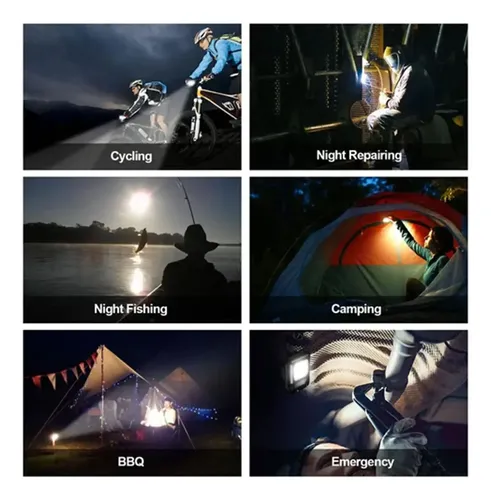Mini linterna Led Cob llavero imán abridor botella para camping El413 - Imagen 4