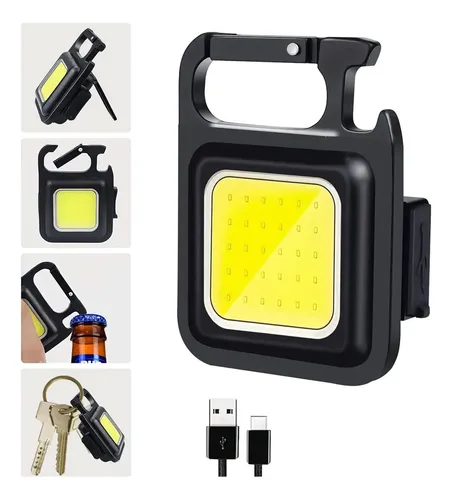 Mini linterna Led Cob llavero imán abridor botella para camping El413 - Imagen 5